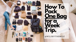 SOLO FEMALE #TRAVEL | How To Pack One Bag For A Week Trip