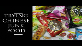 Trying Chinese Junk Food! | Chinese Snack Taste Test
