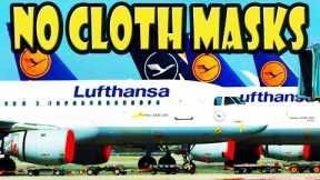 Cloth Masks BANNED on Lufthansa Airlines  - #Shorts