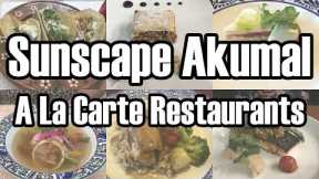 Sunscape Akumal A La Carte Restaurants - Dinner Menus & Food - Sun Club Room Service - ParoDeeJay