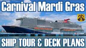 Carnival Mardi Gras Ship Tour - Full Narrated Video Tour With Deck Plans - July 2021 - ParoDeeJay