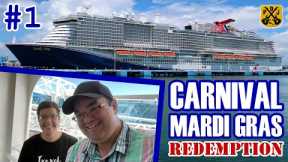 Carnival Mardi Gras Redemption Pt.1: Embarkation, Cove Balcony Tour, Rock Revolution - ParoDeeJay