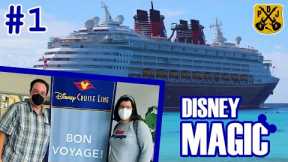 Disney Magic Pt.1 - First Disney Cruise, Verandah Cabin Tour, Sailaway, Tangled, Animator's Palate