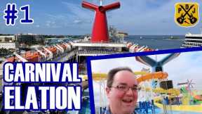 Carnival Elation Pt.1 - GoPort, Embarkation, Oceanview Cabin Tour, Sailaway, Piano Bar - ParoDeeJay