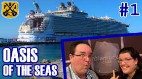 Oasis Of The Seas Pt.1 - Embarkation Day, The Key Lunch, Balcony Cabin Tour, Diamond Club Lounge