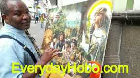 Marlon Palmers $100,000 Dollars Paintings In San Jose Costa Rica