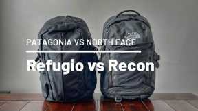 Patagonia Refugio vs North Face Recon - Tech and Student Backpack Comparison 2021