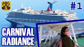 Carnival Radiance Pt.1 - Embarkation, Shaq's Big Chicken, Balcony Cabin Tour, Sailaway, Welcome Show