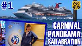 Carnival Panorama Pt.1 - Sailabration Cruise, Carnival's 50th Birthday, Cove Balcony, Sailaway Party