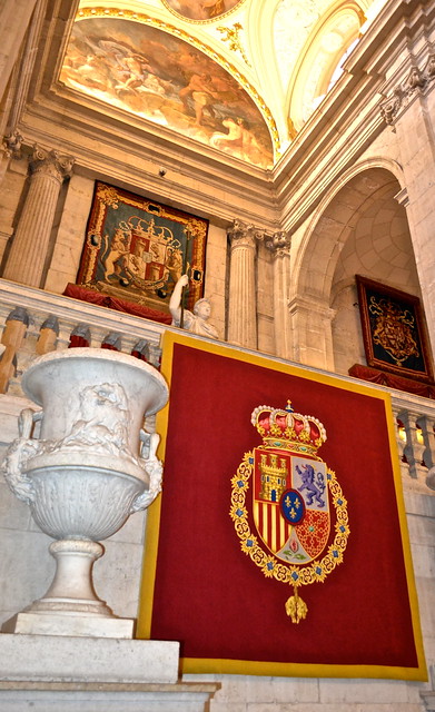 The Spanish Shield at the palacio real de Madrid