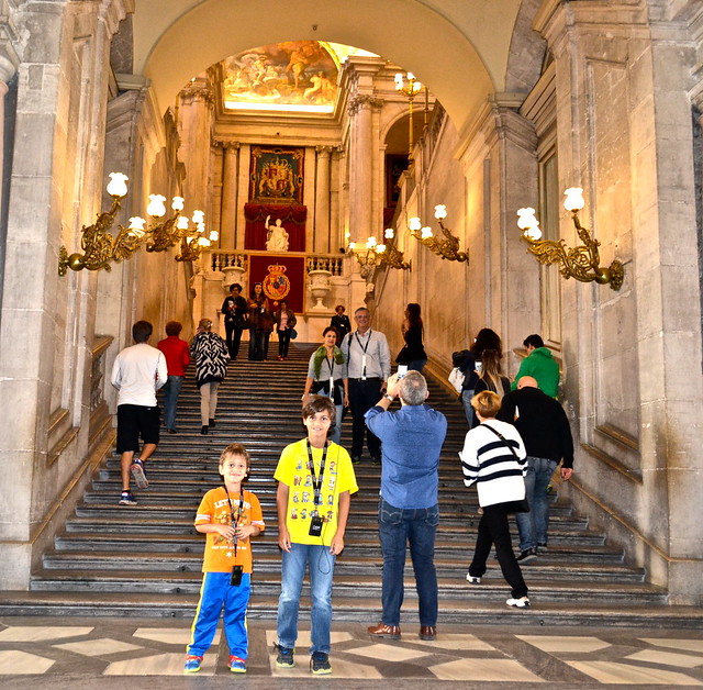 entrance to the palacio real de madrid (royal palace of Madrid)