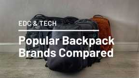 9 Popular Backpack Brands Compared (North Face, Osprey, Patagonia, Thule, Timbuk2)