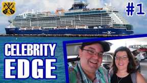 Celebrity Edge Pt.1 - Embarkation Day, Cabin Tour, Exploration, Cosmopolitan Dinner, True Or False