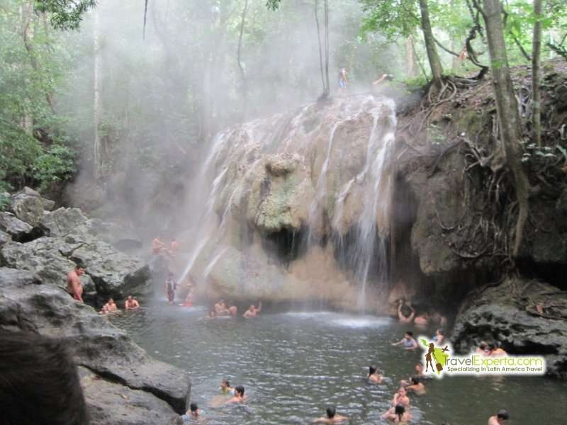 Finca paraiso hot waterfall guatemala