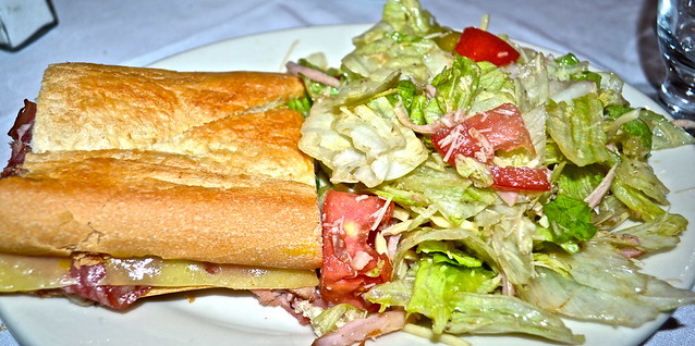 columbia restaurant tampa - cuban sandwich and 1905 salad