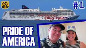 NCL Pride Of America Pt.1 - Honolulu Embarkation, Balcony Cabin Tour, Old School Muster, Hula Lesson