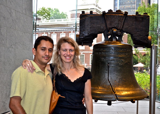 liberty bell at the historic district in philadelphia