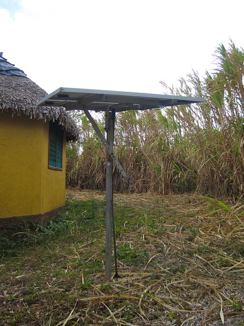 solar panel in a eco hotel from nicaragua