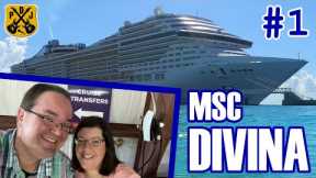 MSC Divina Pt.1: GoPort Hotel & Shuttle, Embarkation, Ship Exploration, Balcony Cabin Tour, Sailaway
