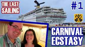 Carnival Ecstasy Final Sailing Pt.1: Embarkation, Grand Suite Tour, Alabama Sailaway, Atrium Party