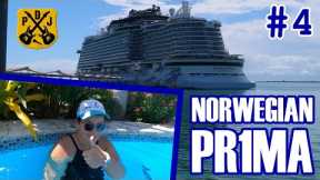 Norwegian Prima Pt.4 - Harvest Caye, Ocean/Pool Mode, Wildlife Experience, Noise Boys, Syd Norman's