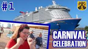 Carnival Celebration Pt.1 - Embarkation, Cabin Tour, Cucina Dinner, Activate The Fun, Amor Cubano