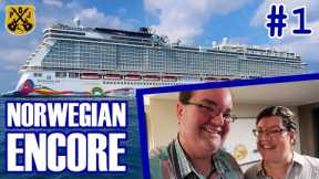 Norwegian Encore Pt.1 - Embarkation, Lunch At The Local, Balcony Cabin Tour, No Whammies, Karaoke