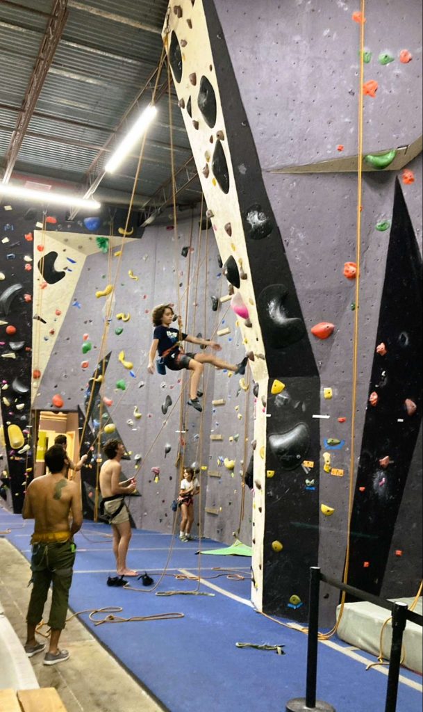 kid climbing coral cliff climbing gym fort lauderdale