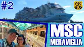 MSC Meraviglia Pt.2 - Nassau Ship Day, Pool & Whirlpool, Grille Lunch, Broadway Show, White Party
