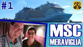 MSC Meraviglia Pt.1 - Embarkation, Bella Balcony Cabin, Muster Drill, Sailaway Party, Welcome Show