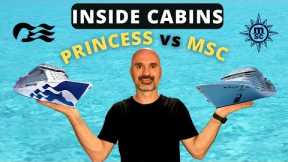 Cruise Ship Inside Cabin BATTLE 🛳️ MSC vs Princess Cruises