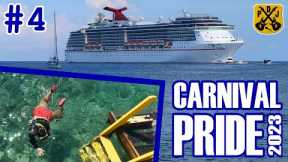 Carnival Pride 2023 Pt.4 - Mahogany Bay, New Snorkeling At An Old Beach, Live Music, Coffee Time