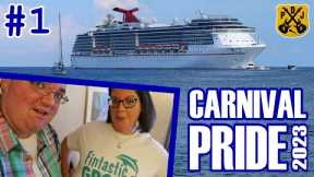 Carnival Pride 2023 Pt.1 - Embarkation Day, Sailaway Deck Party, Sunshine Skyway Bridge, Live Music