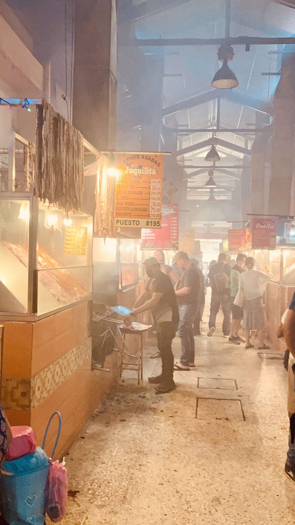 pasillo del humo in a oaxacan market
