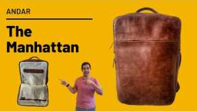 Andar the Manhattan Backpack - Premium Leather Work & EDC Pack!