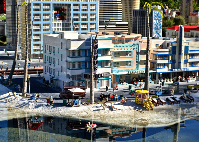 Legoland, Florida - Miniland - Miami Beach Sunbathing