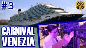 Carnival Venezia Pt.3 - Tomodoro Breakfast, Spa & Casino Tour, New Guy's Burgers, White Night Party