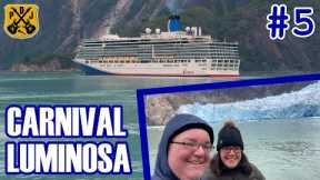 Carnival Luminosa Pt.5 - Tracy Arm Fjord, Glacier Explorer Small Boat Tour, Ice Fishing, Flick Show