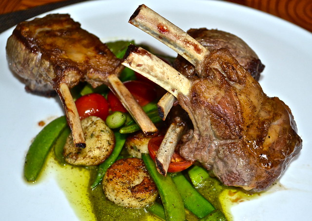 Lamb Chops Solcstice Restaurant Stowe 