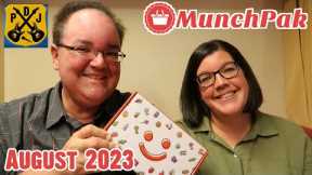 MunchPak Mini Snack Box - August 2023 Unboxing & Taste Test - Creepy Cruise Ship Snacks - ParoDeeJay