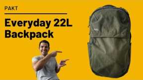 Pakt Everyday 22L Backpack Review - Minimalist Travel Friendly Tech Bag!