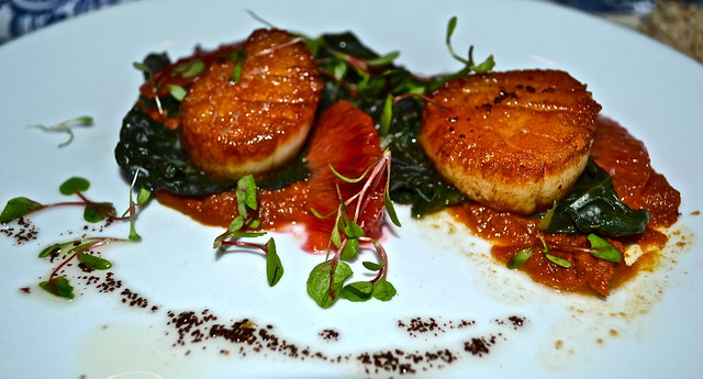 pan seared maine scallops from national athens ga 
