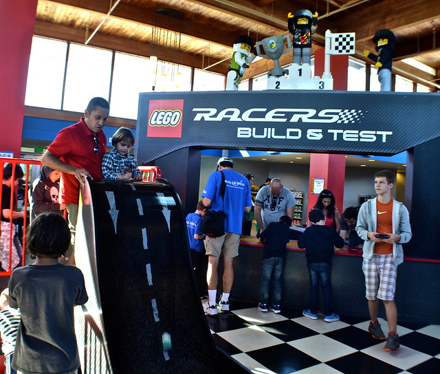 Legoland, Florida - putting the race car to the test