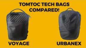 tomtoc Tech Backpack Comparison: Voyage T50 & UrbanEx T65 Review