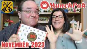 MunchPak Mini Snack Box - November 2023 Unboxing & Taste Test - 10th Anniversary Box! - ParoDeeJay