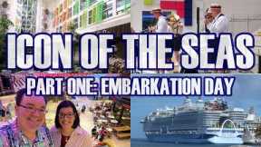 ICON OF THE SEAS Preview Sailing Pt.1 - Embarkation Day Onboard The Largest Cruise Ship In The World