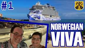 Norwegian Viva Pt.1 - Embarkation, Indulge Food Hall, Ocean View Cabin, Lisbon Sailaway, Dance Party