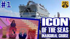 Icon Of The Seas Inaugural Pt.1 - Safe Cruise Parking Miami, Cabin Tour, Aqua Action, Dueling Pianos