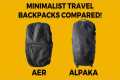 Aer Travel Pack 3 vs Alpaka Elements