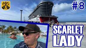 Scarlet Lady Pt.8 - Room Service Breakfast, Bimini Beach Club, Razzle Dazzle, Safe Cruise Parking